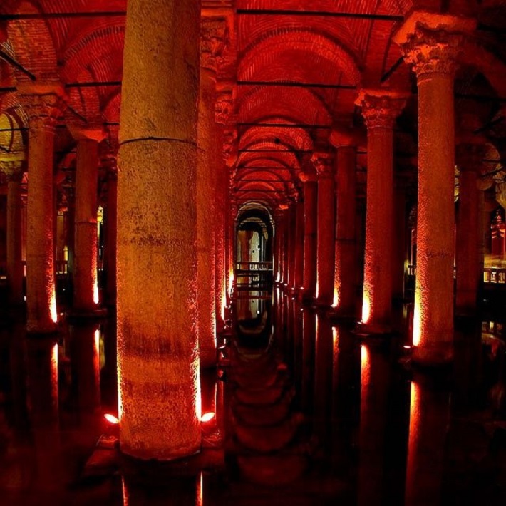 The Basilica Cistern in Istanbul
