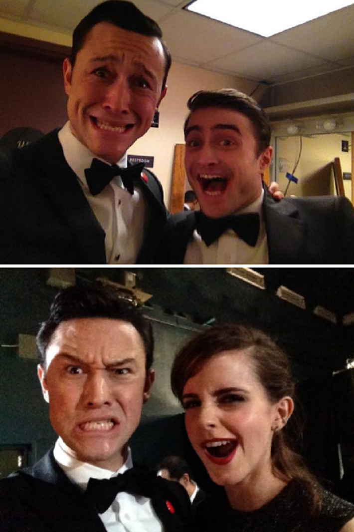 Joseph Gordon-Levitt's Oscar selfies