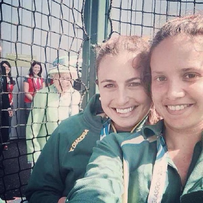 The Queen photo-bombed our selfie