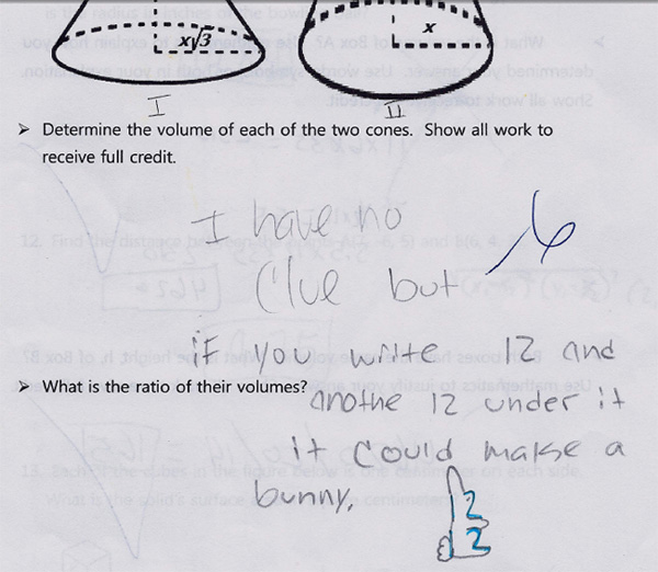 funny test answers