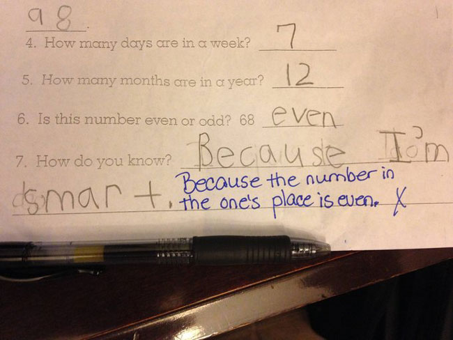 funny test answers