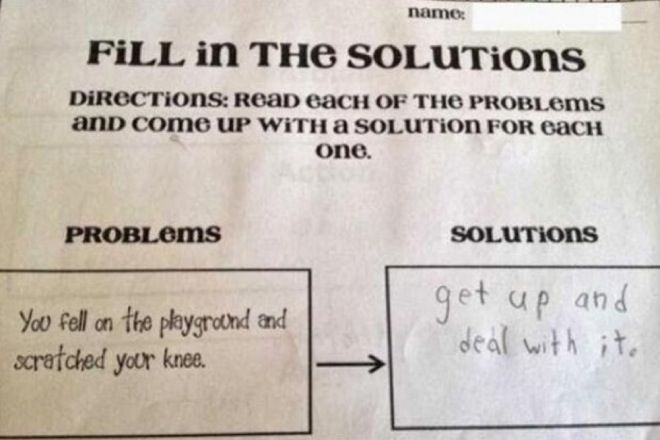 funny test answers